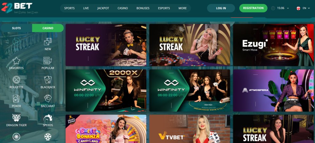 22BET kazino